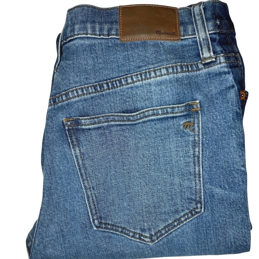 Madewell High-Rise Slim Boyjean 26 Womens Blue Tuxedo Side Stripe Denim